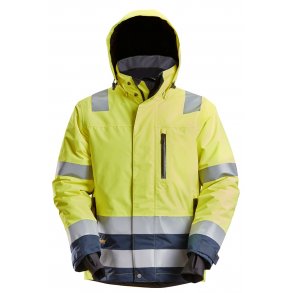 Snickers 1132 AllroundWork Hi-vis 37.5 Vandtt vinterjakke | Gul
