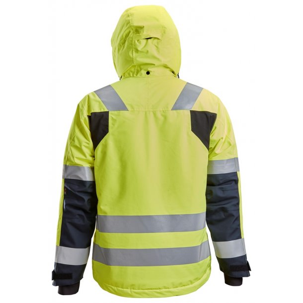 Snickers 1132 AllroundWork Hi-vis 37.5 Vandtt vinterjakke | Gul
