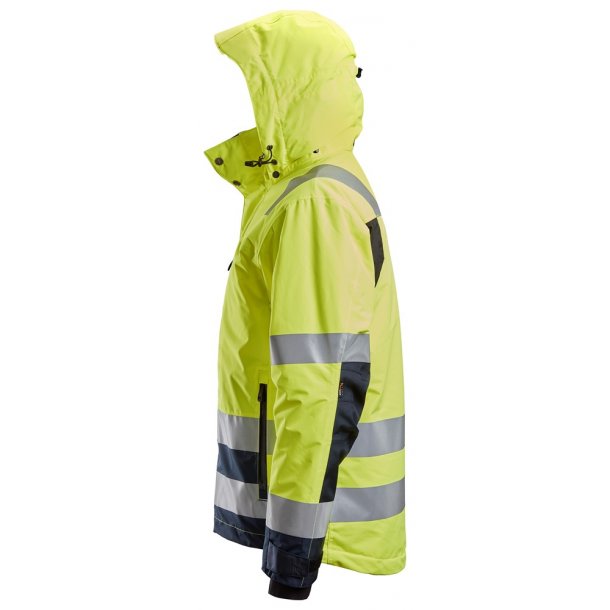 Snickers 1132 AllroundWork Hi-vis 37.5 Vandtt vinterjakke | Gul