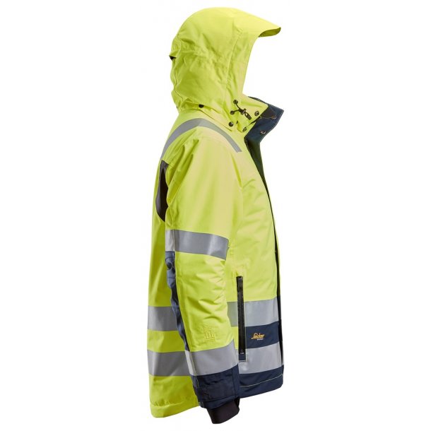 Snickers 1132 AllroundWork Hi-vis 37.5 Vandtt vinterjakke | Gul