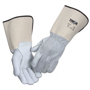 Thor Oksehudshandske, spalt/lder, 15 cm manchet