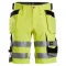 Snickers 6135 Stretch arbejdsshorts med hylsterlommer+ m/stretch | Gul