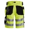Snickers 6135 Stretch arbejdsshorts med hylsterlommer+ m/stretch | Gul
