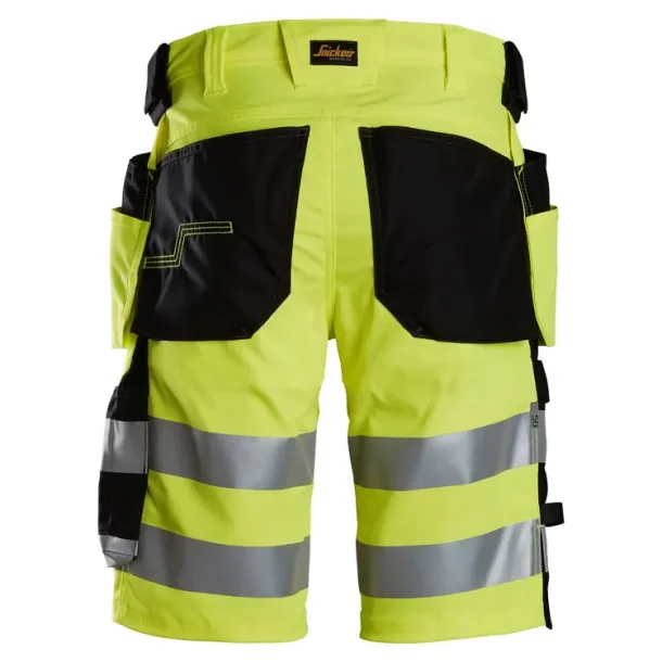 Snickers 6135 Stretch arbejdsshorts med hylsterlommer+ m/stretch | Gul
