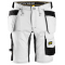 Snickers 6141 AllroundWork Shorts m/stretch og hngelommer | Hvid