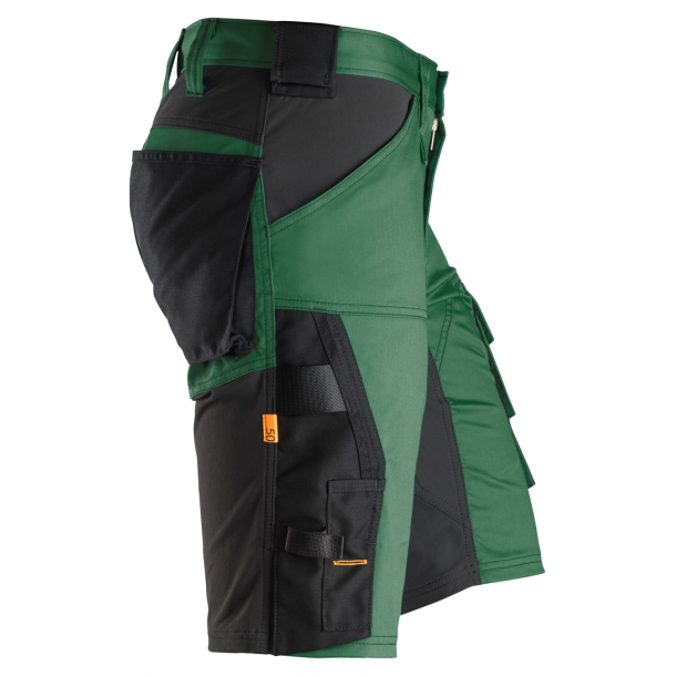 Snickers 6143 AllroundWork Shorts m/stretch | Grn