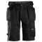 Snickers 6151 AllroundWork loose fit shorts m/stretch og hngelommer | Sort