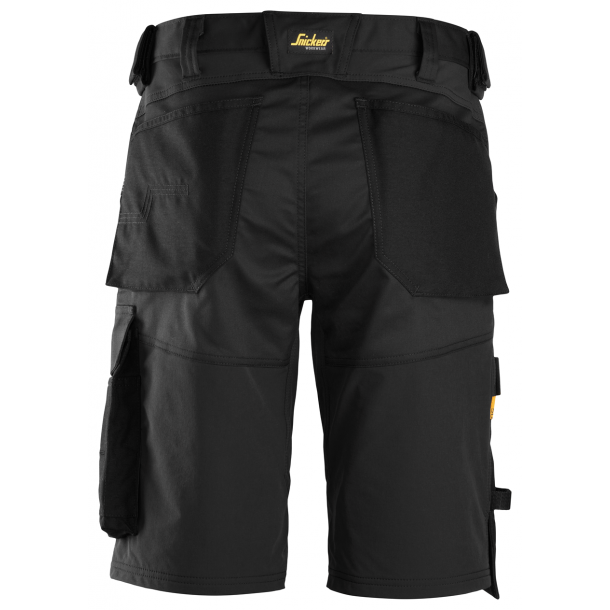 Snickers 6153 AllroundWork loose fit shorts m/stretch | Sort