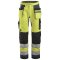 Snickers 6230 AllroundWork Hi-vis arbejdsbukser m/hngelommer | Gul/gr