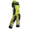 Snickers 6230 AllroundWork Hi-vis arbejdsbukser m/hngelommer | Gul/gr