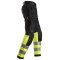 Snickers 6233 AllroundWork Klasse 1 arbejdsbukser m/hngelommer | Sort/gul