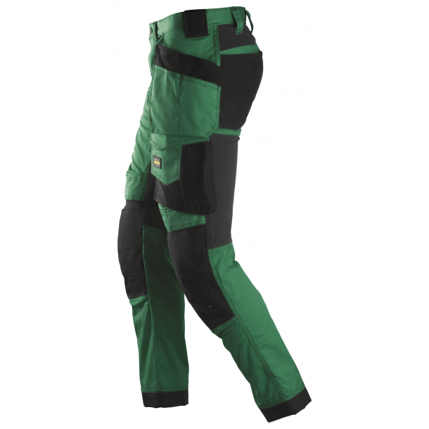 Snickers 6241 AllroundWork arbejdsbukser m/strech og hngelommer | Grn