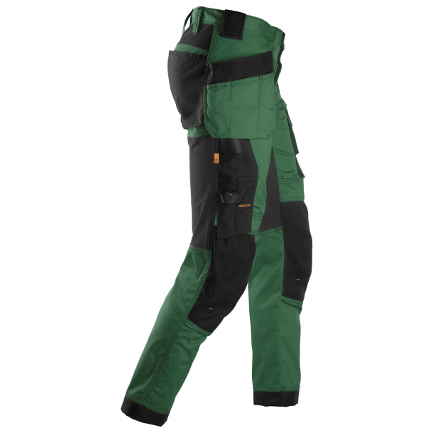 Snickers 6241 AllroundWork arbejdsbukser m/strech og hngelommer | Grn