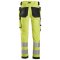 Snickers 6243 AllroundWork Hi-Vis arbejdsbukser m/stretch og hngelommer | Gul/sort
