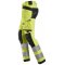 Snickers 6243 AllroundWork Hi-Vis arbejdsbukser m/stretch og hngelommer | Gul/sort
