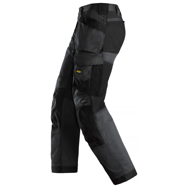 Snickers 6251 AllroundWork loose fit arbejdsbukser m/stretch og hngelommer | Sort