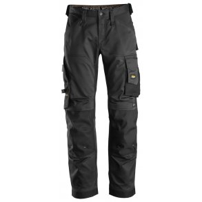 Snickers 6351 AllroundWork loose fit arbejdsbukser m/stretch | Sort