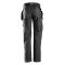 Snickers 6923 FlexiWork Gulvlggerbuks m/stretch og hngelommer | Sort