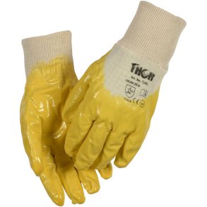 Thor Gul NBR halvdyppet m/rib