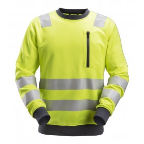 Snickers 8037 AllroundWork Hi-vis sweatshirt | Gul