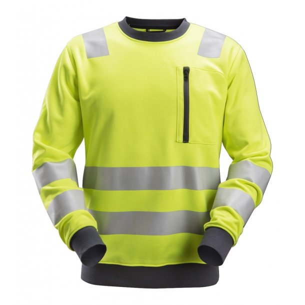 Snickers 8037 AllroundWork Hi-vis sweatshirt | Gul