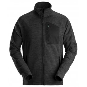 Snickers 8042 FlexiWork Fleecejakke | Sort