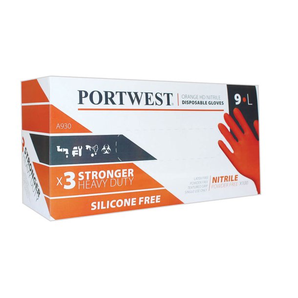 Portwest A930 HeavyDuty Engangshandske, 100 stk.