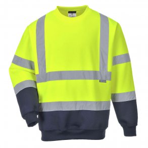 Portwest Hi-vis 2 farvet Sweatshirt | Gul