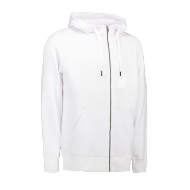 ID CORE Hoodie m/zip 0638 | Hvid