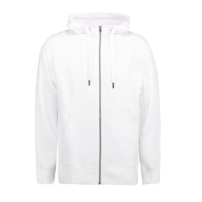 ID CORE Hoodie m/zip 0638 | Hvid