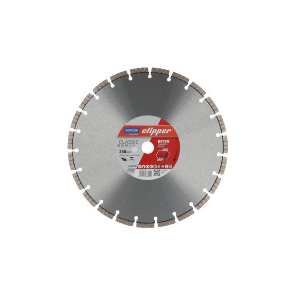 Norton Clipper Diamantklinge Classic Beton Turbo Laser CLP 350x25,4+10x3,2