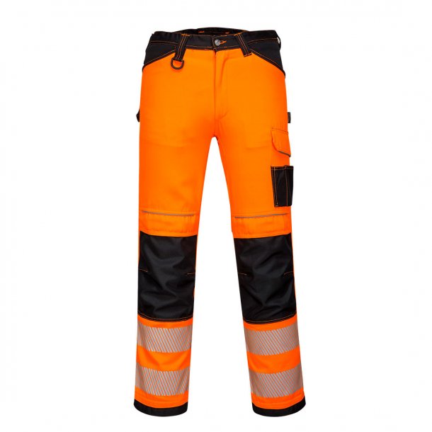 Lagersalg: Portwest PW3 Hi-Vis Hndvrkerbukser | Orange