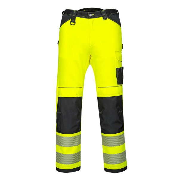 Lagersalg: Portwest PW3 Hi-Vis Hndvrkerbukser | Gul