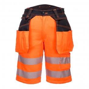 Lagersalg: Portwest PW3 Hi-Vis shorts m/hngelommer | Orange