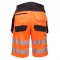 Lagersalg: Portwest PW3 Hi-Vis shorts m/hngelommer | Orange