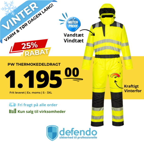 Portwest PW3 Hi-vis Termokedeldragt | Gul