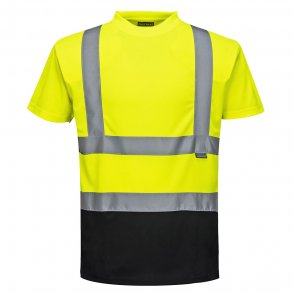 Portwest Hi-vis 2 farvet T-shirt | Gul