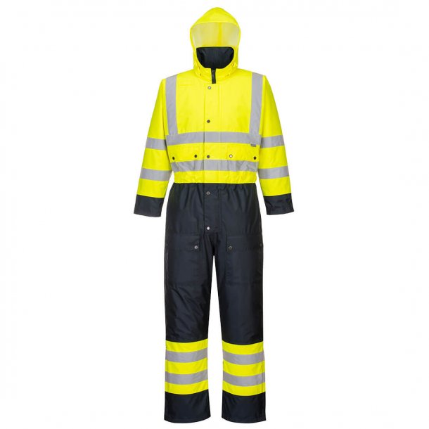 Portwest Hi-vis 2 farvet Termokedeldragt | Gul