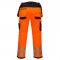 Lagersalg: Portwest PW3 Hi-Vis Hndvrkerbukser m/hngelommer | Orange